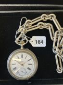 A French silver plated goliath watch