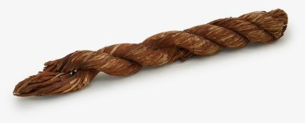 A rare section of Egyptian papyrus rope, possibly of Pharaonic age