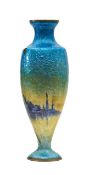 A Fauré Marty Limoges enamelled vase
