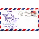 Astronaut Mary Helen Johnston signed NSTL Space Shuttle Envelope PM Pearlington. MS Oct 9 PM 1981