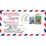 Astronaut Marsha Ivins signed Grumman Gulfstream II Shuttle Training Aircraft (STA) envelope PM