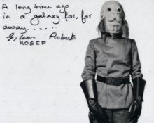 Star Wars A New Hope B&W 8x10 photo signed by actress Eileen Roberts (Mosep) who has also