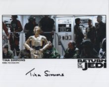 Star Wars Return of the Jedi colour 8x10 photo signed by actress Tina Simmons who played a Rebel