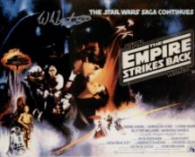 Star Wars The Empire Strikes Back 8x10 colour movie poster photo signed by Bill Westley, 2nd Unit