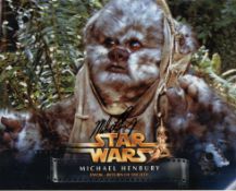 Star Wars Return of the Jedi colour 8x10 photo signed by actor Michael Henbury who played the