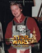 Star Wars Return of the Jedi colour 8x10 photo signed by actor David Stone who was a B-Wing pilot in
