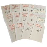 Sport 15 signed Autograph Cards 5x3 inch Approx signatures such as Danny Pugh, Jonathan Obika, James