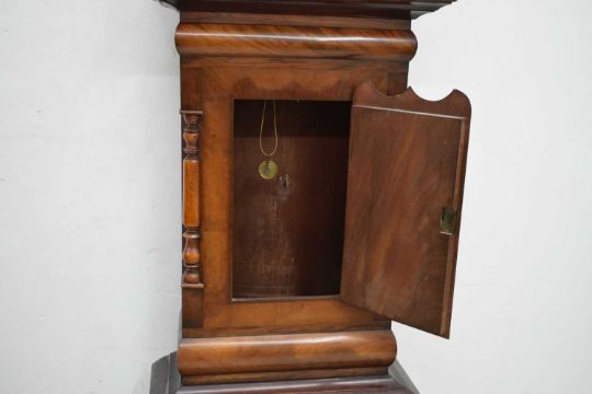 Mid 19th century 8-day mahogany cased longcase clock, W. Buxton, Bishop Auckland - Image 3 of 16