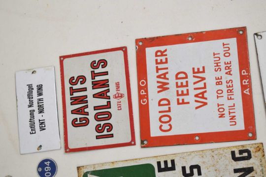 Mixed collection of vintage and later enamel signs - Image 5 of 10