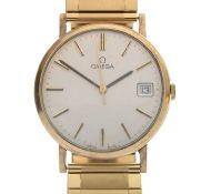 Omega - 9ct gold cased bracelet watch