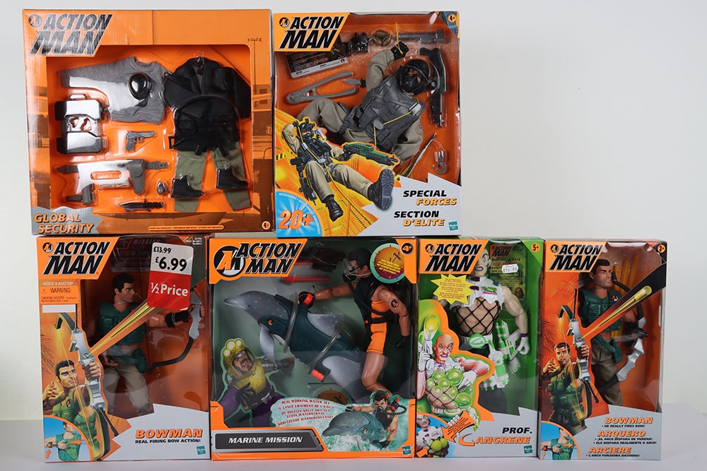 Boxed Actionfigures Five Hasbro Action Man Boxed Figures, circa 1997-2001, Special Forces ...