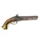19th century flintlock pistol