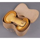 A pair of French gilt bullion epaulettes in original shaped box marked Charles Stelzle