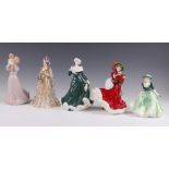 Two Royal Doulton figurines "Christmas Day 2005" and "Wintertime" - HN4826, ltd ed 5105/900 together