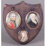 Circle of Richard Cosway, Oval Miniature Portrait of a Gentleman wearing Army Uniform, early 19th