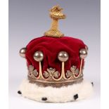 A silver and gilt coronet worn to the Coronation of King George VI by Countess Mildred Anne Buxton