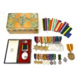 Militaria , World War II / Second World War / World War 2 / WWII : a campaign medal group to Major