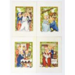 After Debby Faulkner-Stevens (b.1954), Limited edition colour prints, A series of four children's