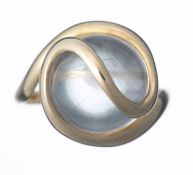 GILBERT ALBERT - Bague en or jaune à 6 billes interchangeables