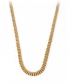 Collier et bracelet en or jaune maille torsade