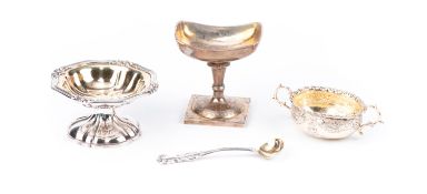 Ensemble de salières en argent XIXe