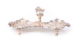 Travail anglais début XIXe - Plateau à mouchette