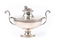 Travail bernois - Sucrier en argent par l'orfèvre Georg Adam Rehfues (1784-1858)