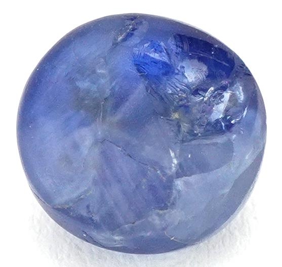 A single cabochon sapphire, 9.08 carat, with certificate. - Image 3 of 4