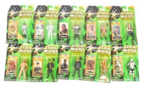 STAR WARS - POWER OF THE JEDI - COLLECTION OF CARDED ACTION FIGURES