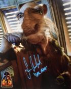 STAR WARS - SEAN CRAWFORD - YAK FACE - OFFICIAL PIX SIGNED 8X10
