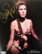 CARRIE FISHER (1956-2016) - STAR WARS - AUTOGRAPHED 8X10