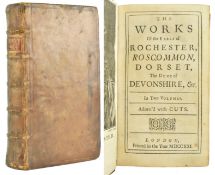 BINDING. 1721 THE WORKS OF THE EARLS OF ROCHESTER, ROSCOMMON, DORSET, FULL CALF