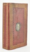 BINDING. 1807 THE BOOK OF COMMON PRAYER IN WRAP AROUND FULL STRAIGHT GRAIN RED MOROCCO