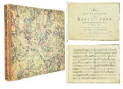 MUSIC. 1758 THE ART OF FINGERING THE HARPSICHORD BY NICOLO PASQUALI, HALF CALF