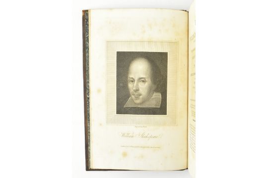 BINDINGS. 1813 THE PLAYS OF WILLIAM SHAKSPEARE IN TWENTY ONE VOLUMES, FULL GILT CALF - Image 5 of 13