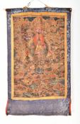 20TH CENTURY TIBETAN THANGKA DEPICTING TSONGKHAPA 二十世纪宗喀巴大师