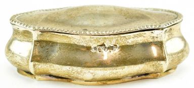 VICTORIAN HALLMARKED SILVER PILL BOX
