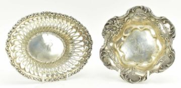 TWO AMERICAN 19TH CENTURY STERLING SILVER BOWLS