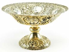 VICTORIAN HALLMARKED SILVER TAZZA
