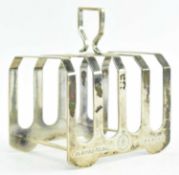 MID CENTURY HALLMARLED SILVER TOAST RACK