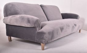 LARGE CONTEMPORARY DESIGNER VELVET SOFA SETTEE