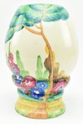 CLARICE CLIFF 'BIZARRE' OVOID VASE, SHAPE 362