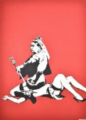 BANKSY (B.1974) - QUEEN VIC, 2003 - SCREENPRINT 64/500 - WITH COA