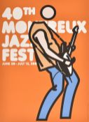 JULIAN OPIE - 2006 MONTREUX JAZZ FESTIVAL MUSIC POSTER