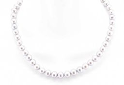 SILVER & FRESHWATER PEARL NECKLACE