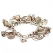 LARGE SILVER CHARM BRACELET