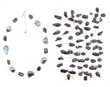 TWO CULTURED PEARL NECKLACES WITH CERTIFICATES