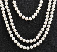 SINGLE STRAND PEARL NECKLACE