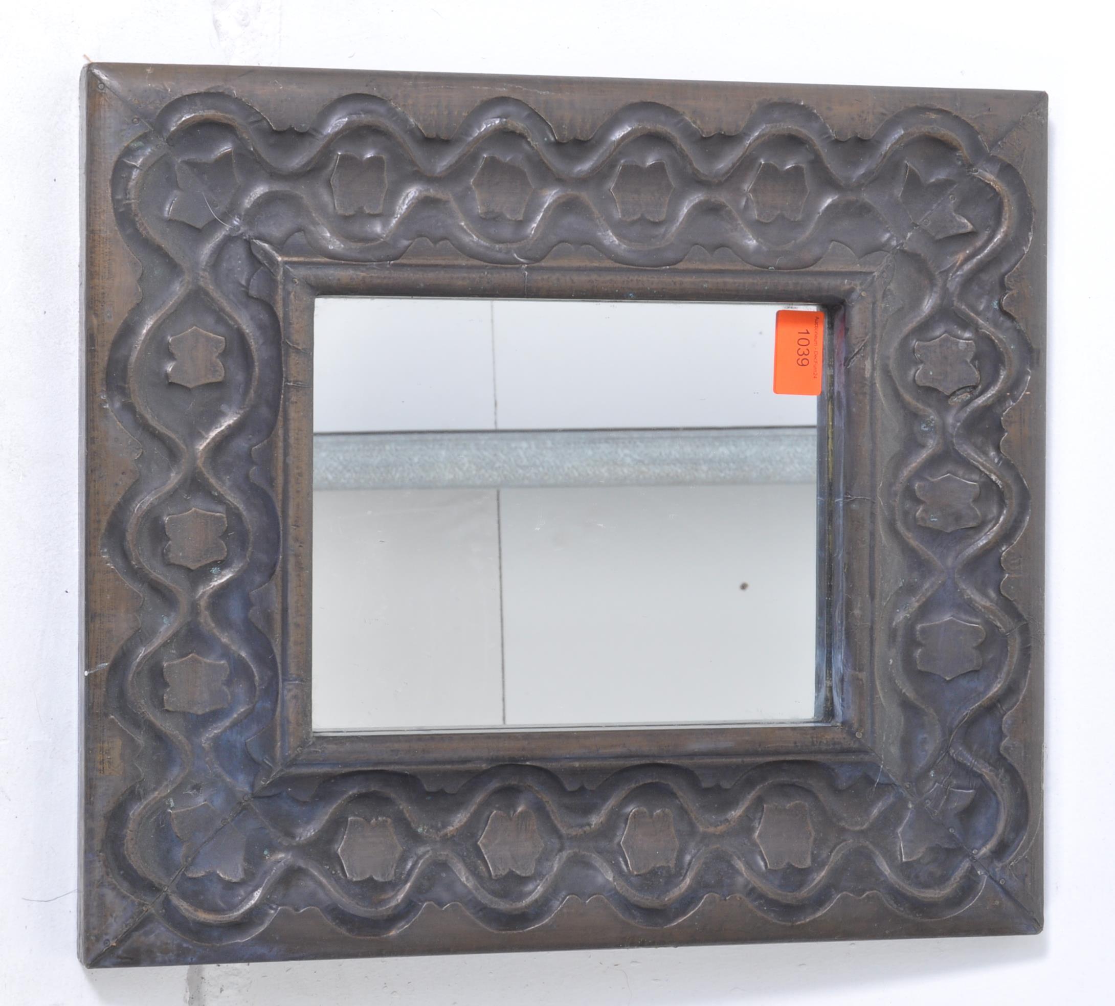 MID 20TH CENTURY ANGLO COLONIAL INDIAN CARVED WALL MIRROR