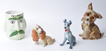 COLLECTION OF MID CENTURY CERAMIC DOGS